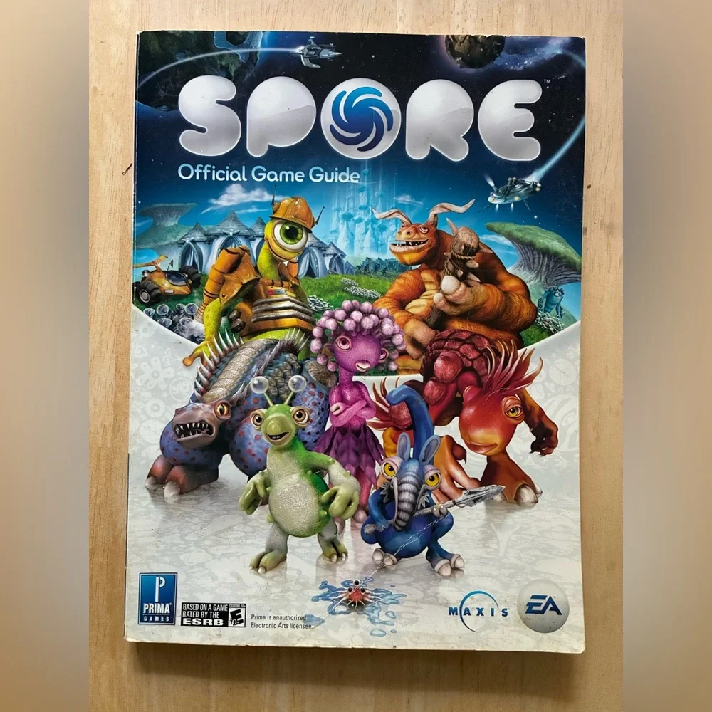 SPORE 2008 Win/Mac PC DVD-ROM w/ Prima Official GAME GUIDE Manual VGC Windows EA